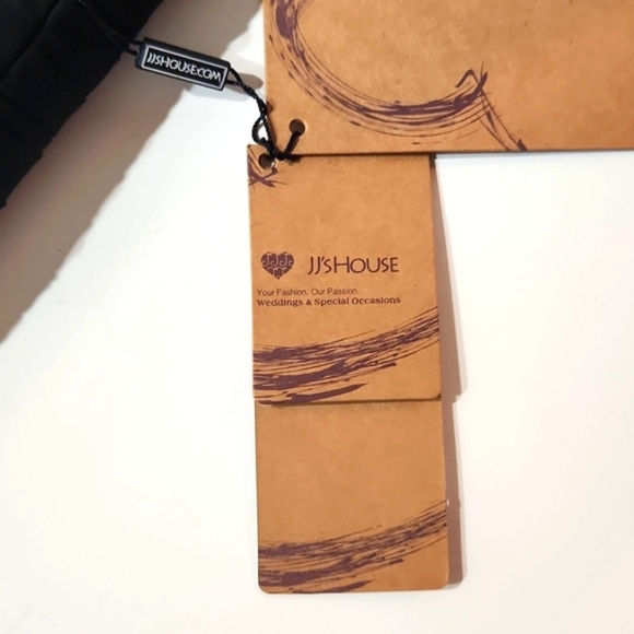 JJ's House Beautiful Black Beaded Ruched Cocktail Dress Custom NEW - Picture 10 of 15